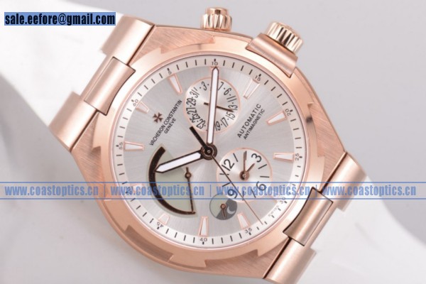 Vacheron Constantin Overseas Dual Time Watch Rose Gold Replica 47450/000R-9404